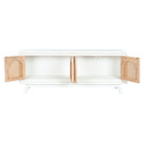 TV furniture Home ESPRIT White Natural Fir MDF Wood 156 x 40 x 64 cm-5