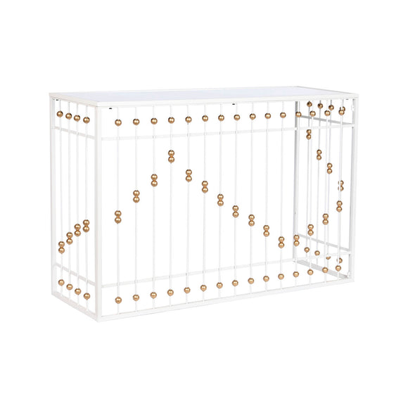 Hall Home ESPRIT White Golden 120 x 40 x 80 cm-0