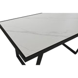 Dining Table Home ESPRIT White Black Metal 150 x 80 x 75 cm-5