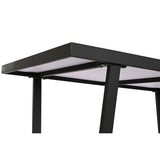 Dining Table Home ESPRIT White Black Metal 150 x 80 x 75 cm-3