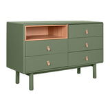 Chest of drawers Home ESPRIT Green polypropylene MDF Wood 120 x 40 x 75 cm-0