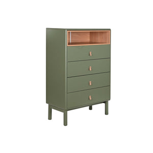 Chest of drawers Home ESPRIT Green polypropylene MDF Wood 80 x 40 x 117 cm-0