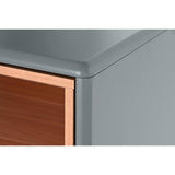 Chest of drawers Home ESPRIT Blue Grey polypropylene MDF Wood 80 x 40 x 117 cm-8