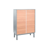 Chest of drawers Home ESPRIT Blue Grey polypropylene MDF Wood 80 x 40 x 117 cm-1