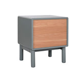 Nightstand Home ESPRIT Blue Grey Natural MDF Wood 48 x 40 x 55 cm-1