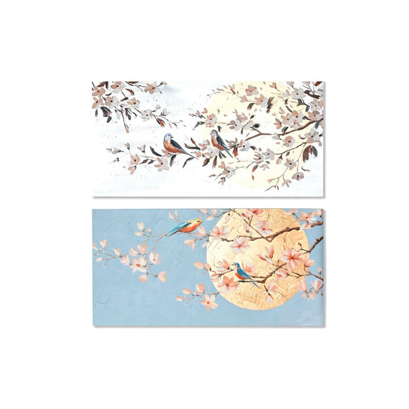 Painting Home ESPRIT Bird Oriental 120 x 3,7 x 60 cm (2 Units)-0