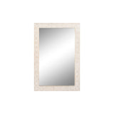 Wall mirror Home ESPRIT White Natural Mango wood Indian Man 94 x 3 x 140 cm-0