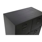 Chest of drawers Home ESPRIT Black Metal Loft 75 x 45 x 80 cm-8