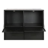 Chest of drawers Home ESPRIT Black Metal Loft 75 x 45 x 80 cm-6