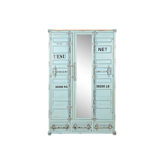 Cupboard Home ESPRIT Turquoise Sky blue 112 x 46 x 174 cm-10