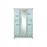 Cupboard Home ESPRIT Turquoise Sky blue 112 x 46 x 174 cm-10