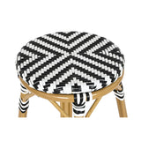 Stool Home ESPRIT Bicoloured Metal synthetic rattan 39,5 x 39,5 x 74,5 cm-3