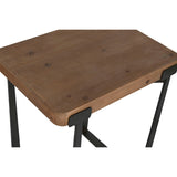 Set of 2 tables Home ESPRIT Brown Black 50 x 38 x 62 cm-4