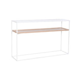 Console Home ESPRIT White Metal Crystal 120 x 30 x 75 cm-0