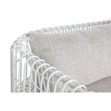 Sofa Home ESPRIT White Beige Metal 180 x 66 x 66 cm-6