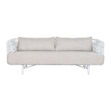 Sofa Home ESPRIT White Beige Metal 180 x 66 x 66 cm-1