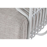 Armchair Home ESPRIT White Metal 76 x 66 x 65 cm-5