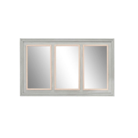 Wall mirror Home ESPRIT White Grey Natural 150 x 5 x 90 cm-0