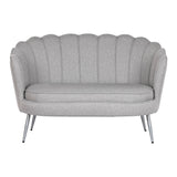 Sofa Home ESPRIT Grey Silver Metal 130 x 77 x 83 cm-1