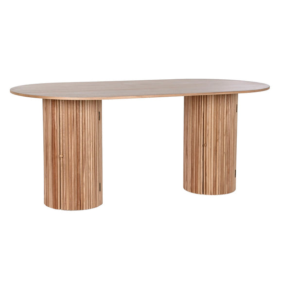 Dining Table Home ESPRIT Natural Paolownia wood MDF Wood 180 x 90 x 75 cm-0
