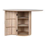 Dining Table Home ESPRIT Natural MDF Wood 120 x 120 x 77 cm-6