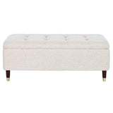 Bench Home ESPRIT Beige MDF Wood 110 x 45 x 44 cm-1