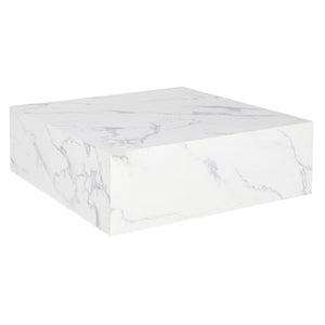 Centre Table Home ESPRIT White MDF Wood 90 x 90 x 35 cm-0