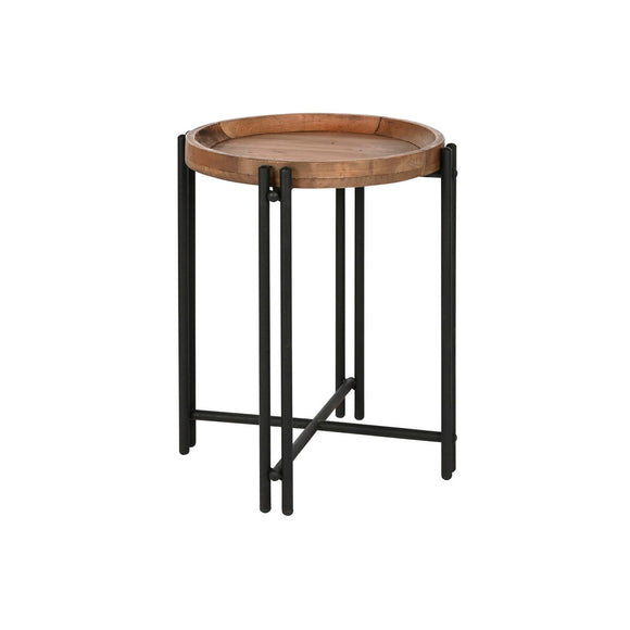 Small Side Table Home ESPRIT Wood Metal 50 x 50 x 60 cm-0
