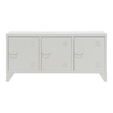 TV furniture Home ESPRIT White Metal 120 x 40 x 58 cm-1