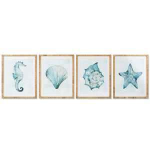 Painting Home ESPRIT Mediterranean Snail 55 x 2,5 x 70 cm (4 Units)-0