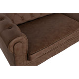 3-Seater Sofa Home ESPRIT Brown Vintage 216 X 78 X 70 cm-8