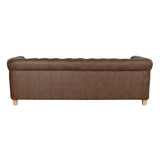 3-Seater Sofa Home ESPRIT Brown Vintage 216 X 78 X 70 cm-3