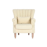 Armchair Home ESPRIT White Natural Rubber wood 73 X 65 X 87 cm-2