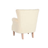 Armchair Home ESPRIT White Natural Rubber wood 73 X 65 X 87 cm-1