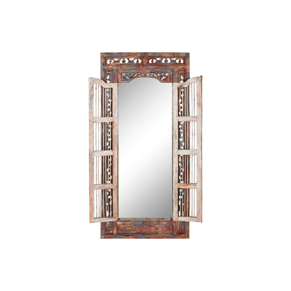 Mirror Home ESPRIT Blue Wood 90 x 4 x 180 cm-0