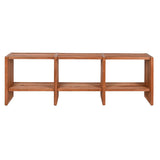 TV furniture Home ESPRIT Natural Teak 130 x 30 x 45 cm-1