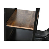 Side table Home ESPRIT Brown Black Iron Mango wood 116 x 72 x 110 cm-2