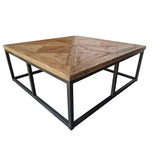 Centre Table Home ESPRIT Wood Metal 120 x 120 x 45 cm-3