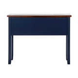 Console Home ESPRIT Brown Navy Blue Paolownia wood 103 x 35 x 80 cm-9