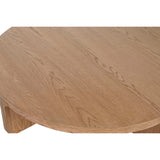 Centre Table Home ESPRIT Natural oak wood 121 x 121 x 32 cm-3