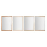 Wall mirror Home ESPRIT White Brown Beige Grey 66 x 2 x 92 cm (4 Units)-0