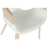 Dining Chair Home ESPRIT White Polyester Wood 55,5 x 67,5 x 80,5 cm-4