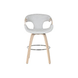 Stool Home ESPRIT Grey Wood 55,5 x 52,5 x 92,5 cm-4