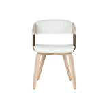 Dining Chair Home ESPRIT White Polyester Wood 51 x 55 x 76,5 cm-5