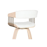 Stool Home ESPRIT White Wood 51,5 x 47,5 x 94,5 cm-3