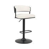 Stool Home ESPRIT White Metal 48,5 x 48 x 83,5 cm-0