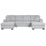 Sofabed Home ESPRIT Grey Modern 298 x 154 x 92 cm-0