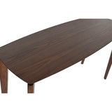 Dining Table Home ESPRIT Brown Walnut MDF Wood 150 x 55 x 91 cm-4