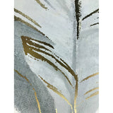 Painting Home ESPRIT Palms Golden Tropical 90 x 4 x 120 cm (2 Units)-1