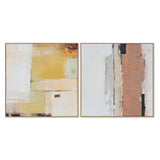 Painting Home ESPRIT Abstract Urban 100 x 4 x 100 cm (2 Units)-0